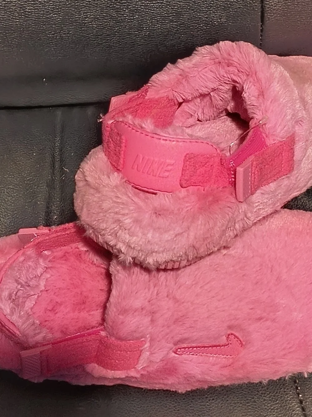 Plush Pink Women's Fuzzy Slip-On Slippers